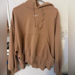 Brown NIKE women hoodie